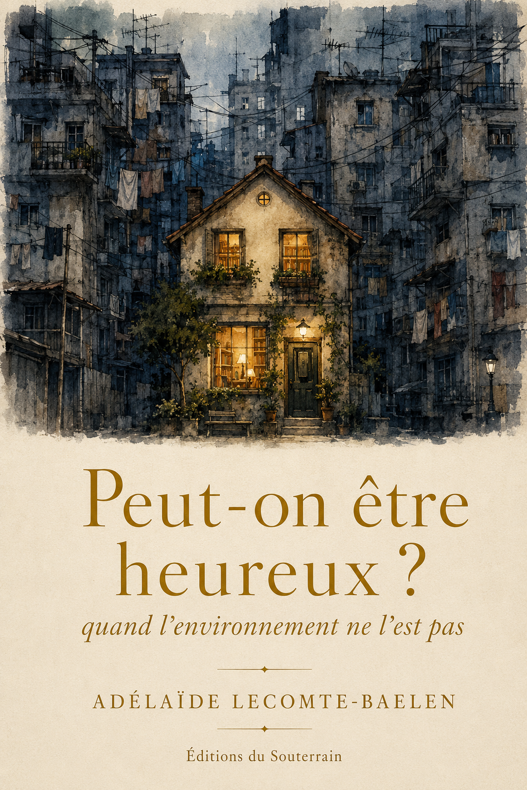 Couverture de « Peut-on être heureux quand l'environnement ne l'est pas ? » d'Adélaïde Lecomte-Baelen